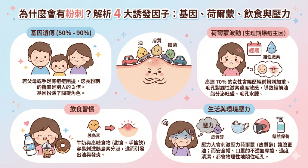 為什麼會有粉刺？